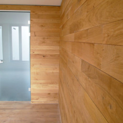 Glastür mit Stahlzarge